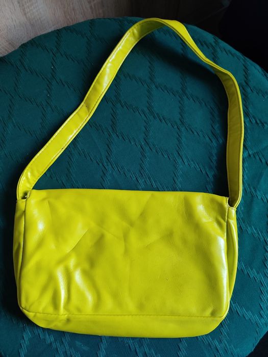 Torba limonkowa damska na ramię