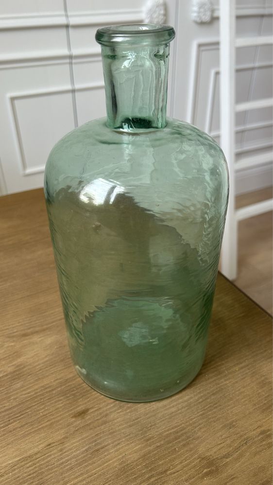 Butla butelka wazon z zielonego szkla H&M Home