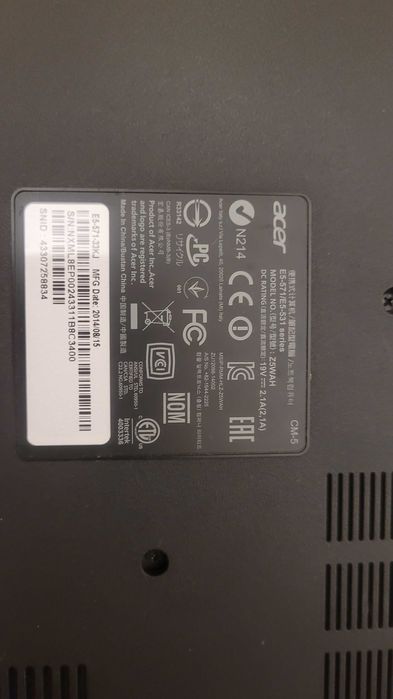 Laptop Acer i3-4th, 4gb RAM
