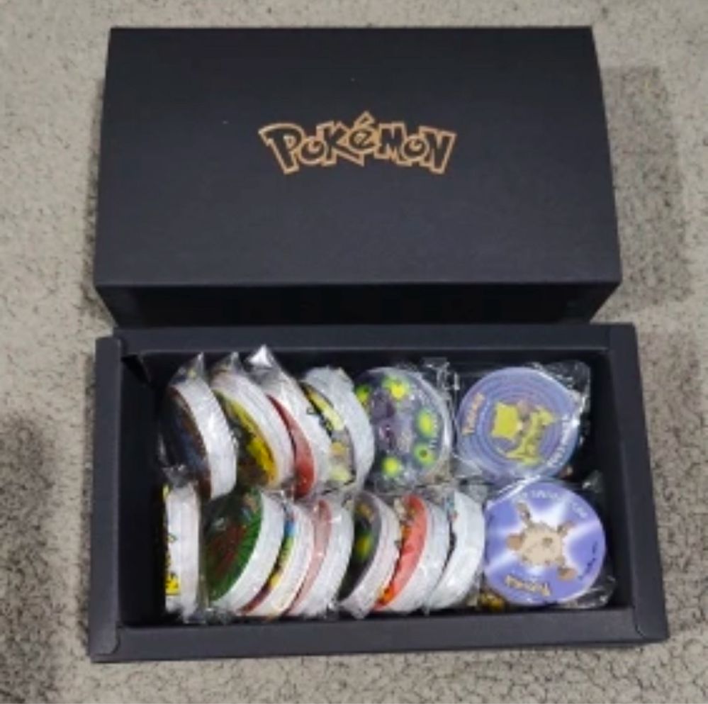 Pokemn Tazos pikachu zestaw tazo karty kolekcja 151 szr