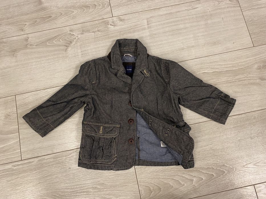 Marynarka dla chlopca BABY GAP 18-24 miesiace dzinsowa z latami