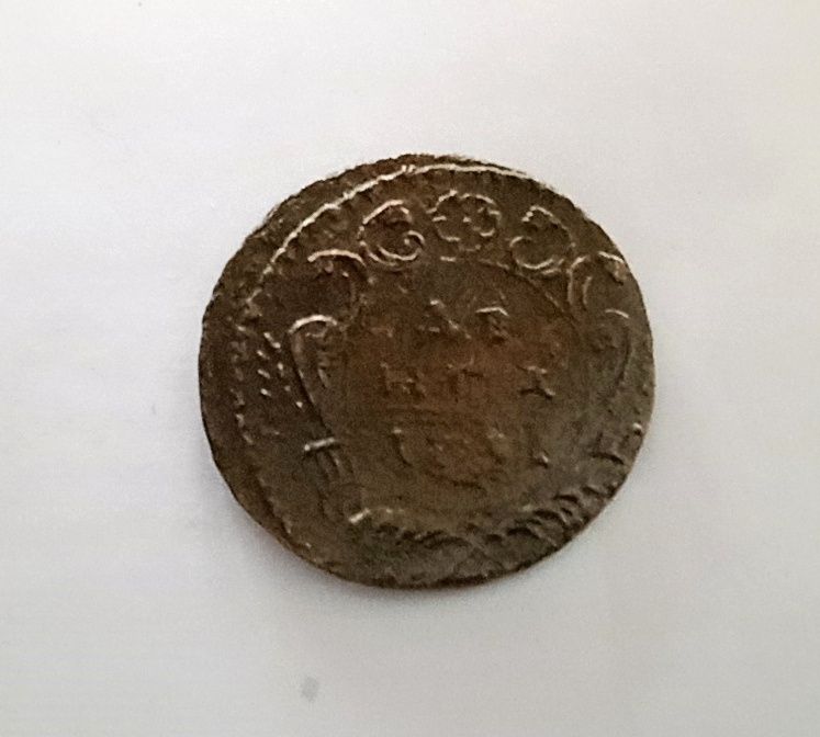 Денга 1731 год. Царская монета.
