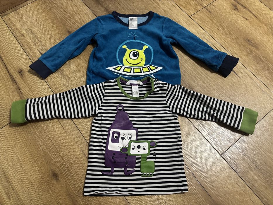 Dwie bluzki H&M, 86-92 cm.