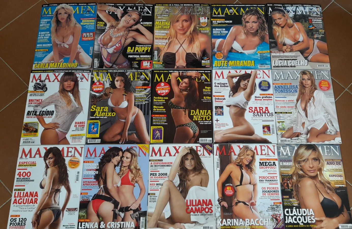 Revistas MAXMEN de Setembro de 2003 a Maio 2011