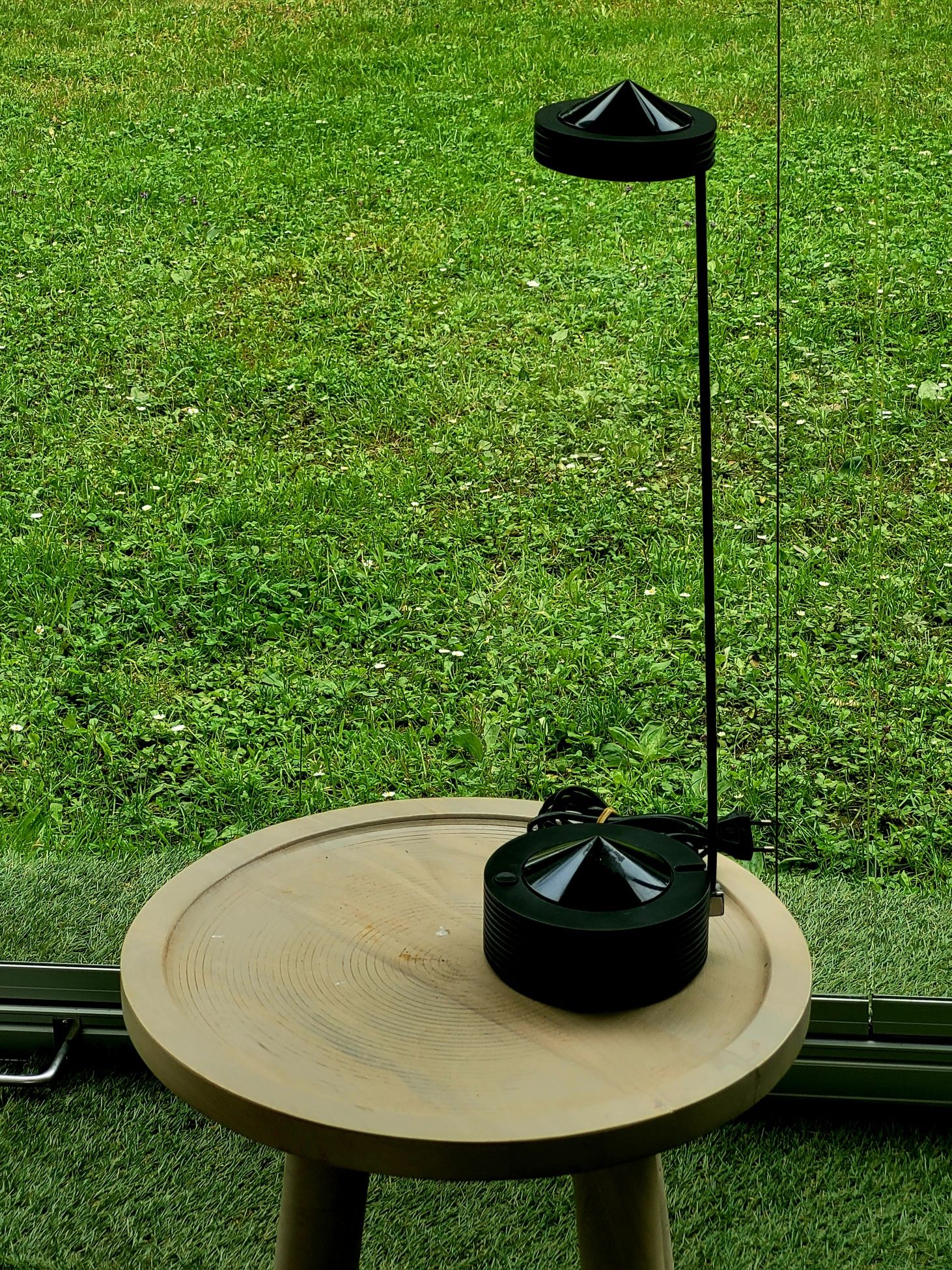 Vintage postmodern Lugano lampka na biurko biurowa by E Lite, 1980s