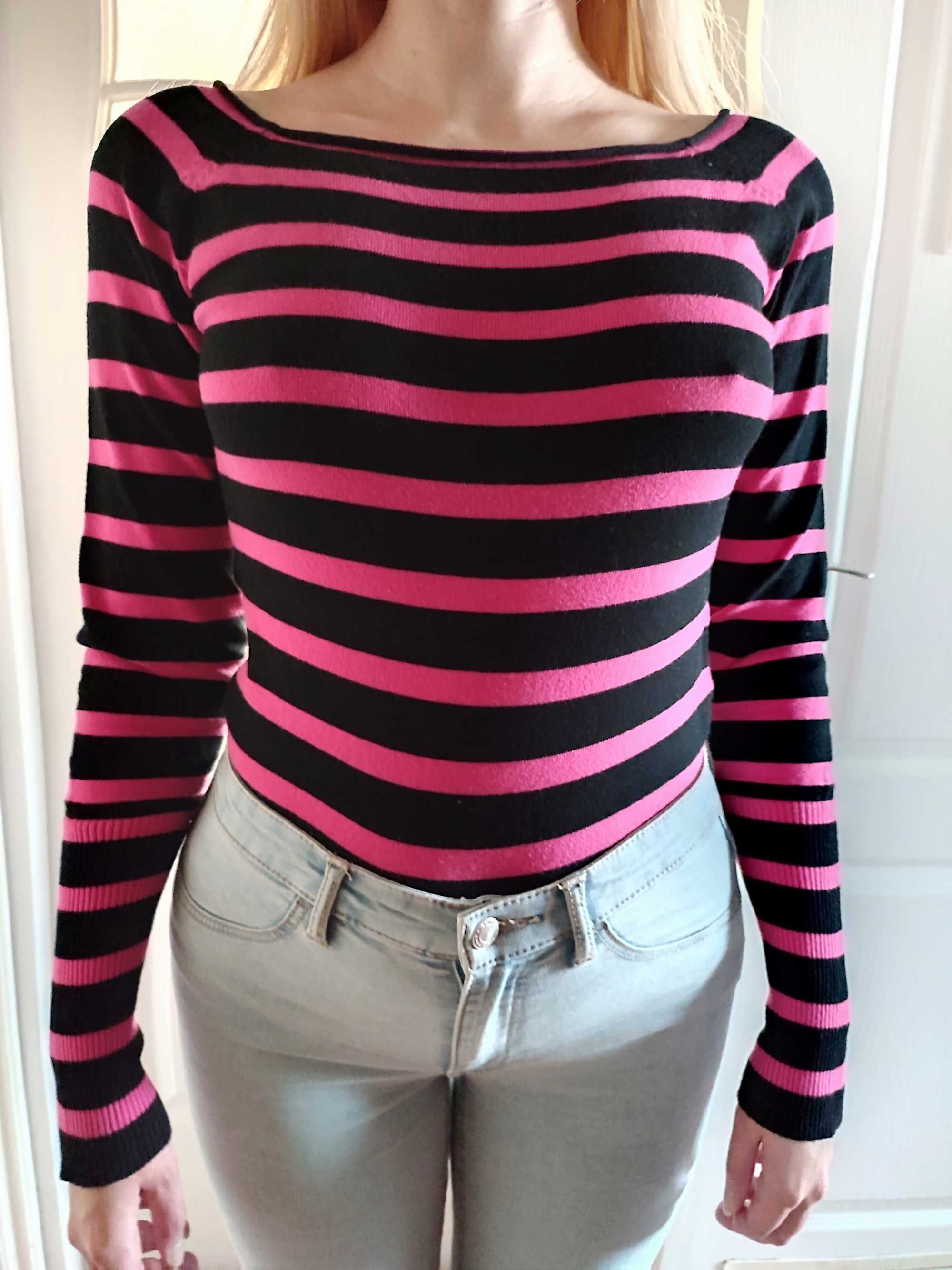Fishbone sweter w paski S kawaii emo punk gothic lolita