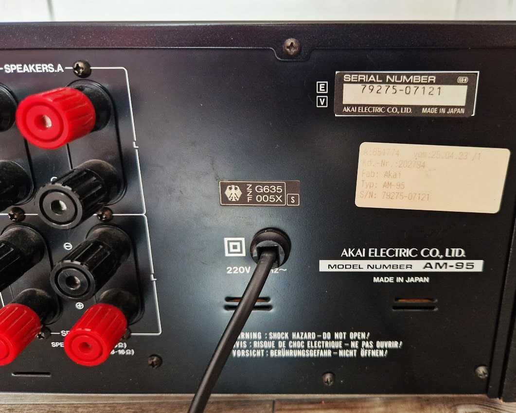 Wzmacniacz Akai AM-95  Reference Master po SERWISIE