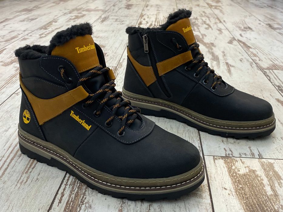 Шкіряні черевики з хутром шнурок/змійка. Розміри 40-45. Гарантія!ШКІРА