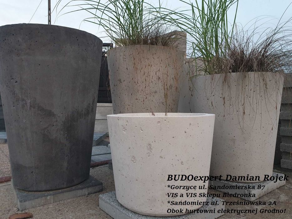 okazała donica ANTILA ogrodowa tarasowa beton architektoniczny