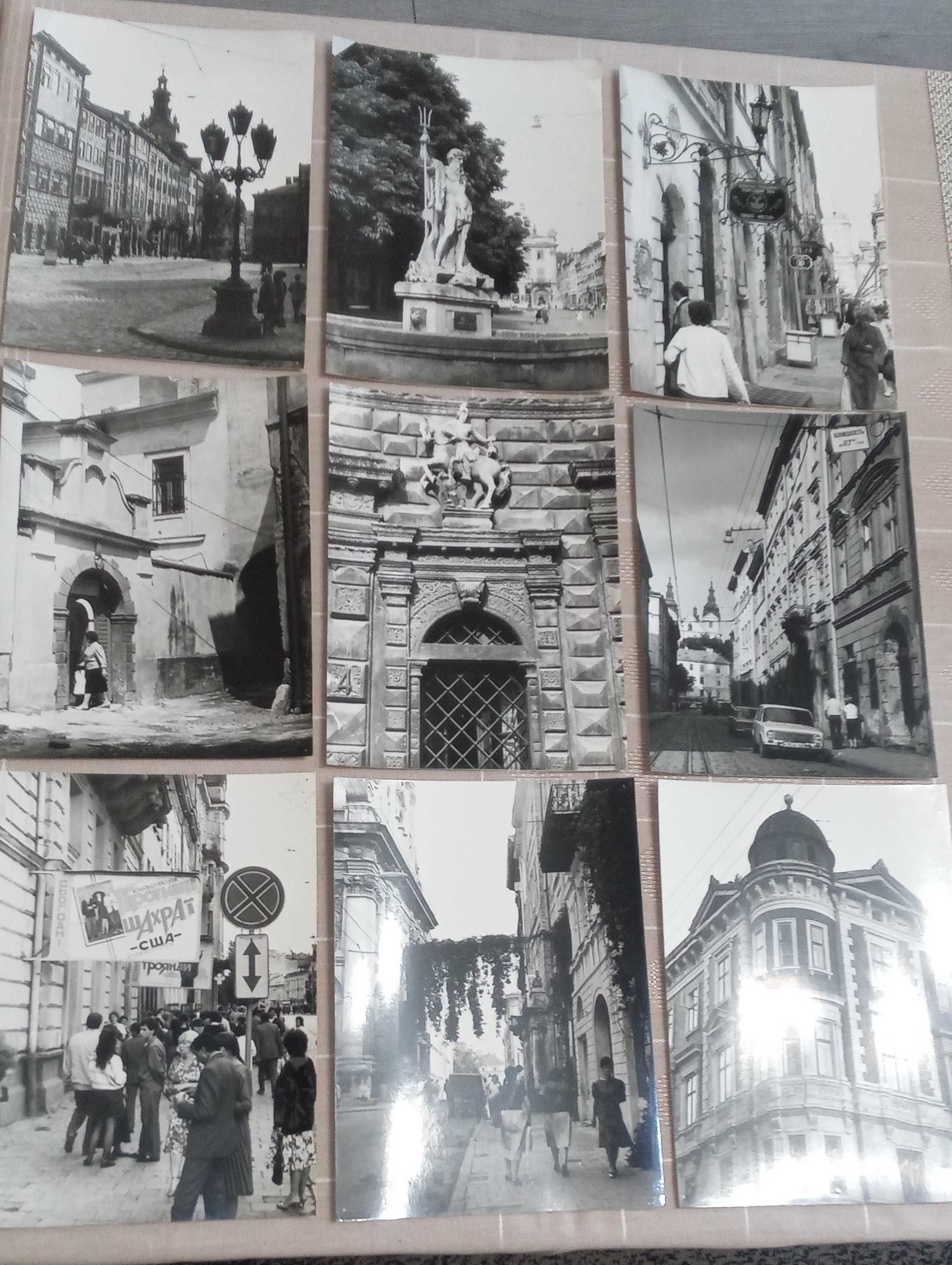 Lwów stare piękne zdjęcia 18x24 rok 1989 / 9 sztuk