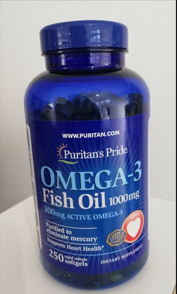 Omega-3 Fish Oil 1000mg,250шт. Puritan's Pride