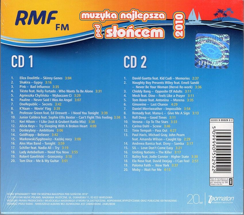 RMF FM Muzyka Najlepsza Pod Słońcem 2010 - 2CD