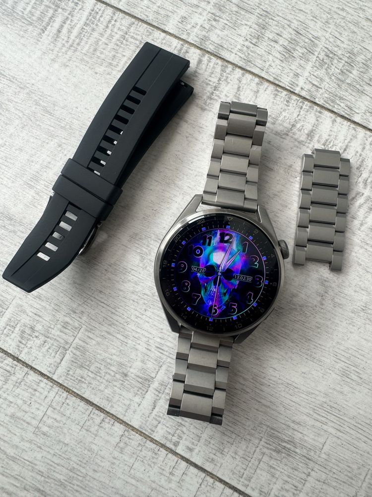 Huawei watch 3 pro titanium gray + huawei P30 light