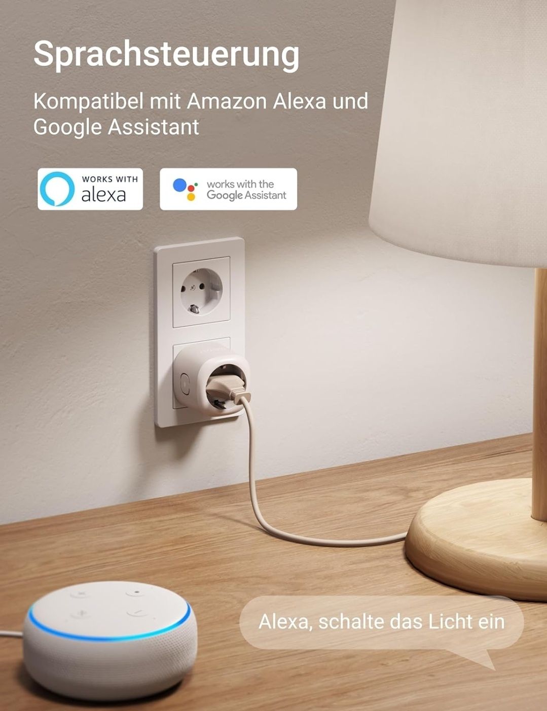 4 x Nooie Inteligentne Gniazdo Wifi Alexa/Google Home, pomiar