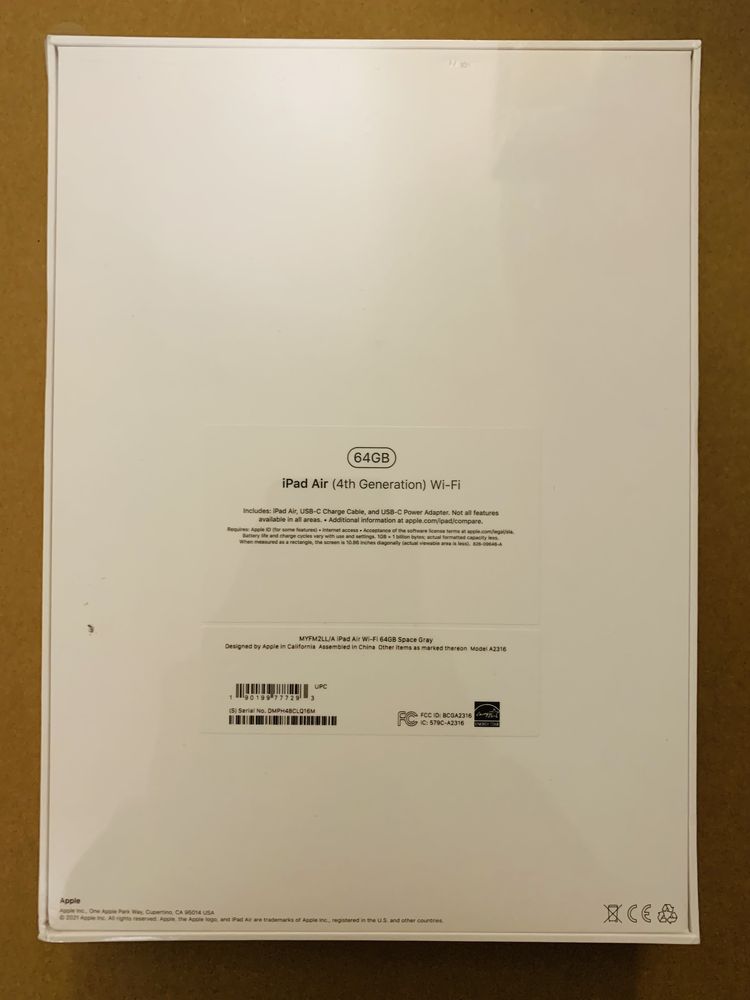 iPad Air 2020 64GB Wi-Fi Space Gray