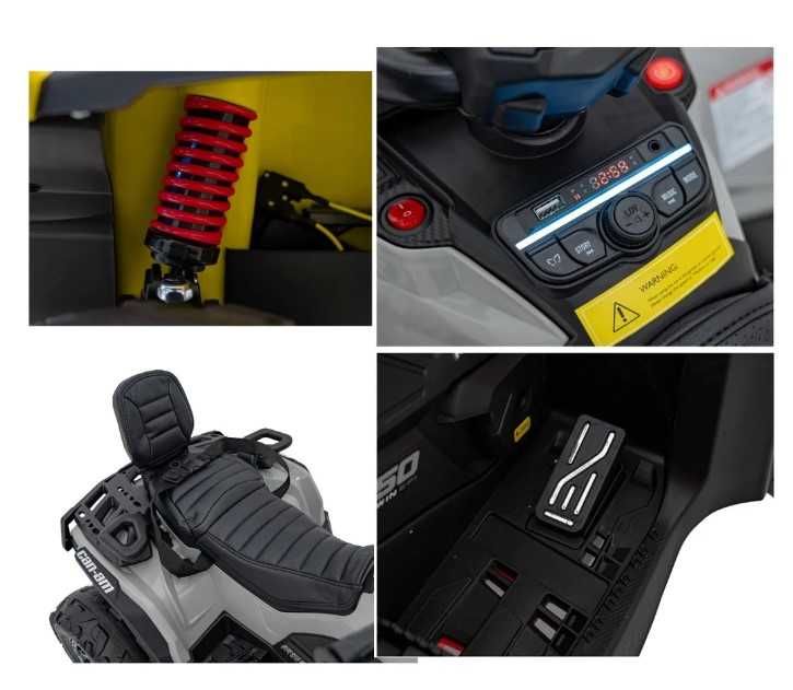 Quad na akumulator dla dziecka z pilotem CanAm Outlander 4x4  12V 14Ah
