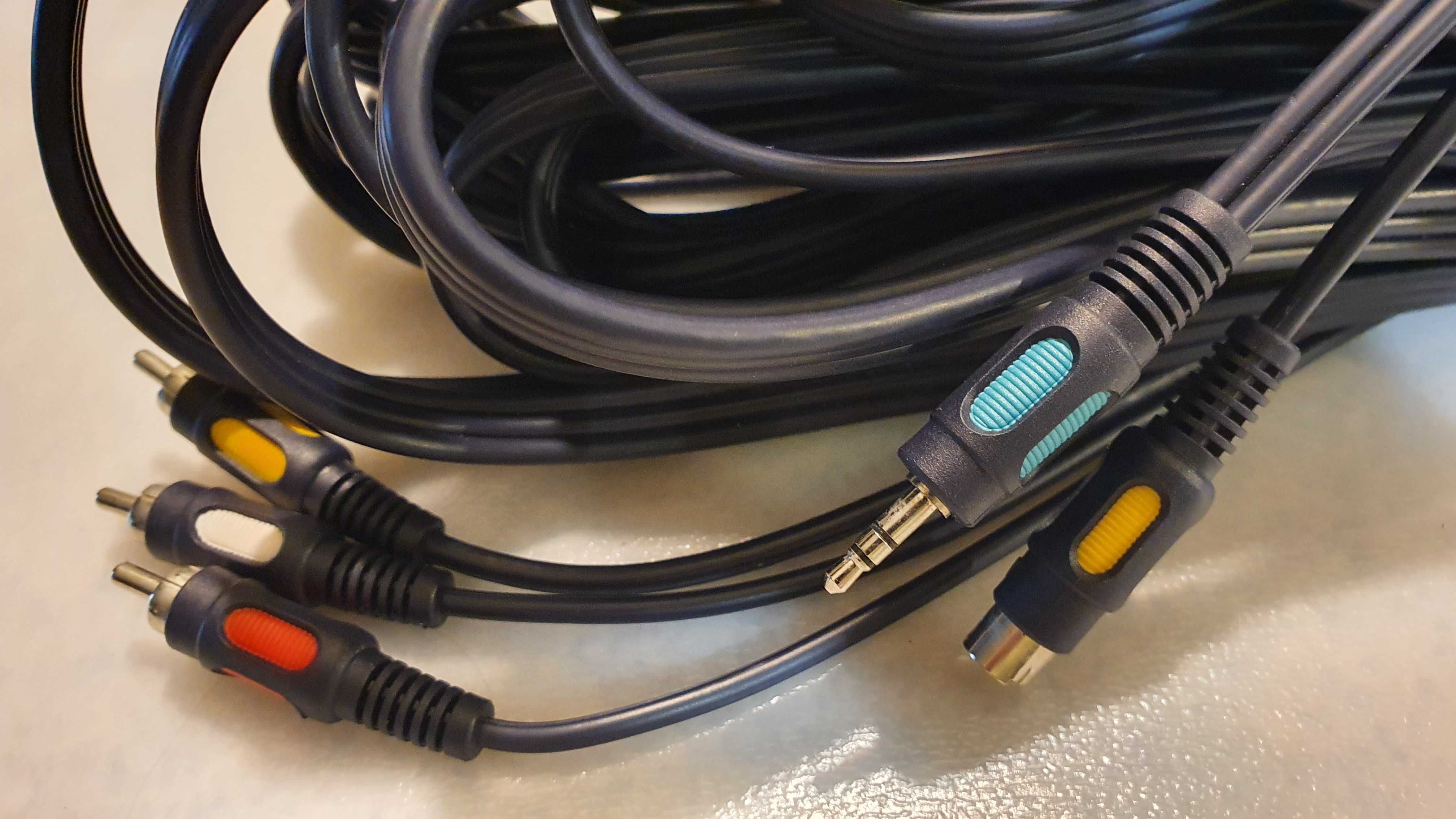 Kabel jack+SVHS-3xRCA 10m