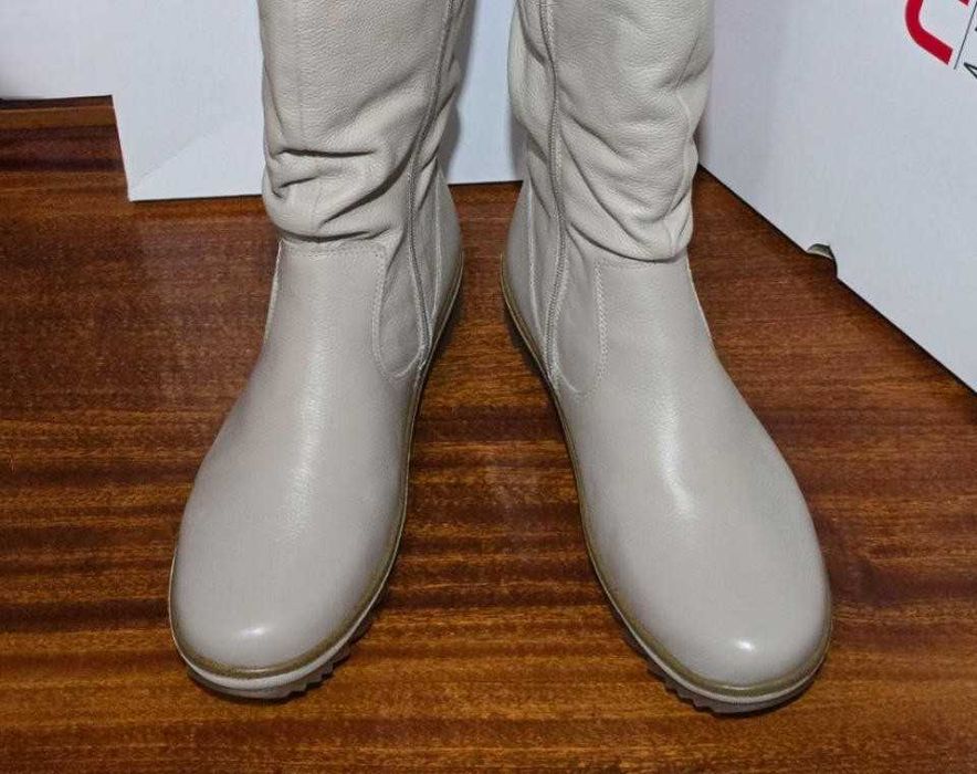 Жіночі зимові чоботи, сапоги женские, натуральна шкіра, р. 40