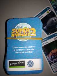 Cartas das coleções "Super Animais" e "Super Animais 2"