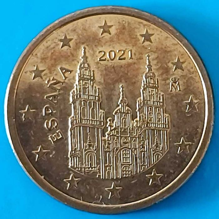 5 Cêntimos de 2021 de Espanha, Santiago Compostela