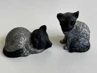 Figurki kotów z lawy sycylijskiej
