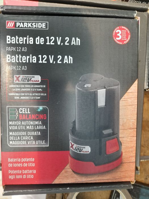Bateria Parkside 12 v 2 ah
