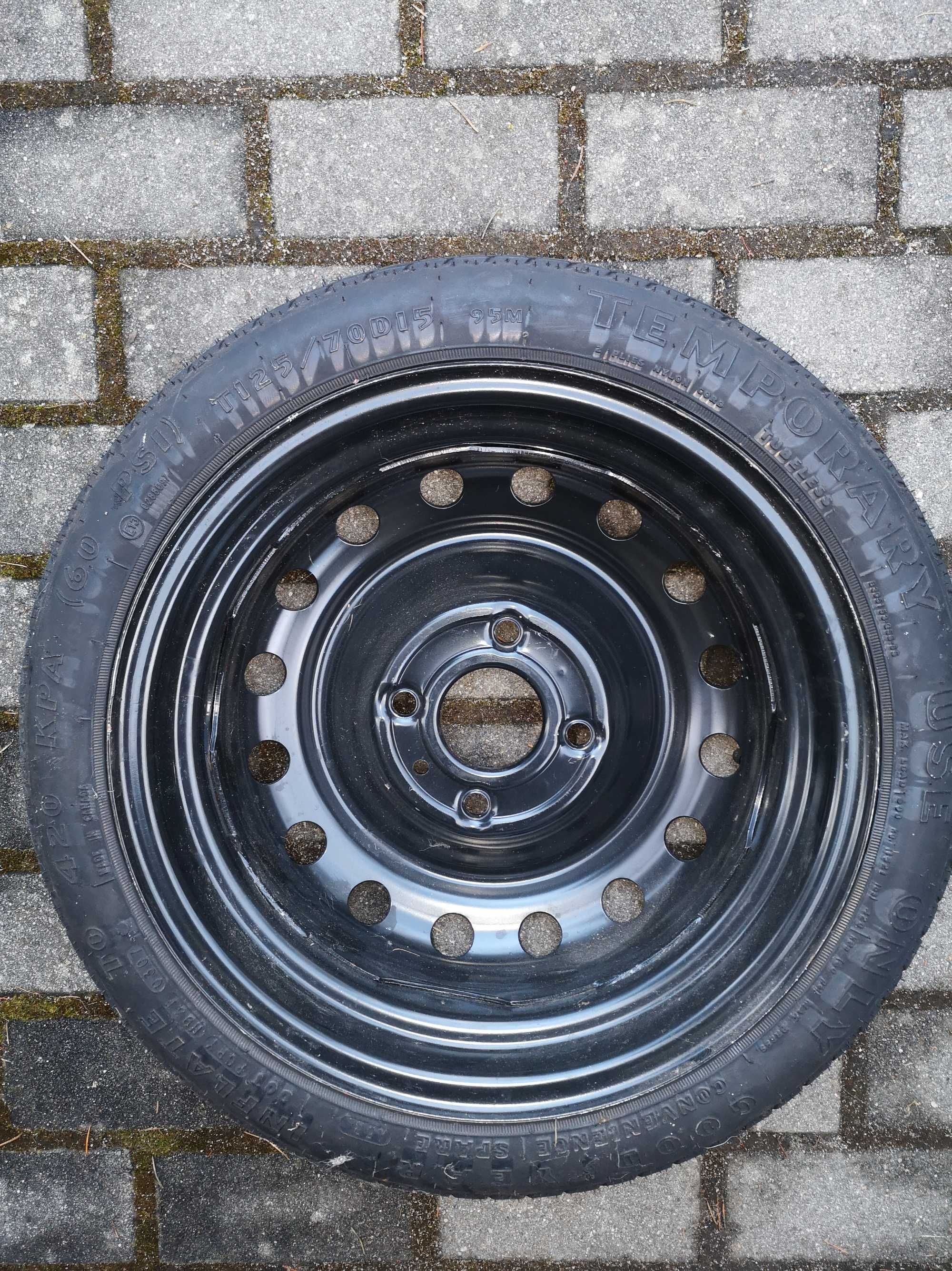 KOŁO DOJAZDOWE - Nissan Tiida - T125/70 D15 GOODYEAR