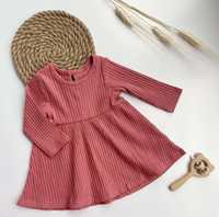 Платье детское на девочку для младенца новорожденного розовое нарядное