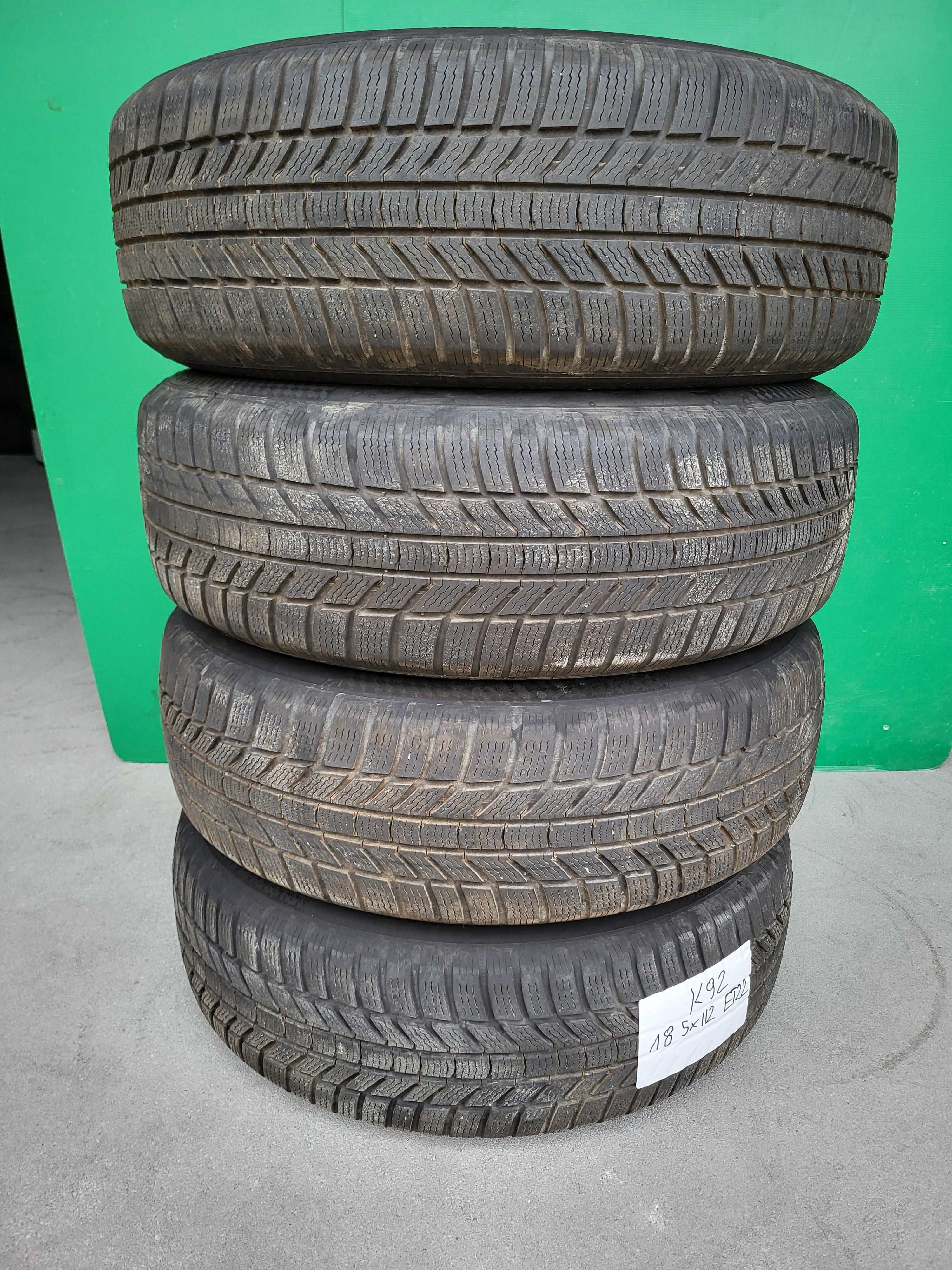 [K92] Koła zimowe 18 Cali 5x112 Continental 225/60/18 et22 22r 6mm