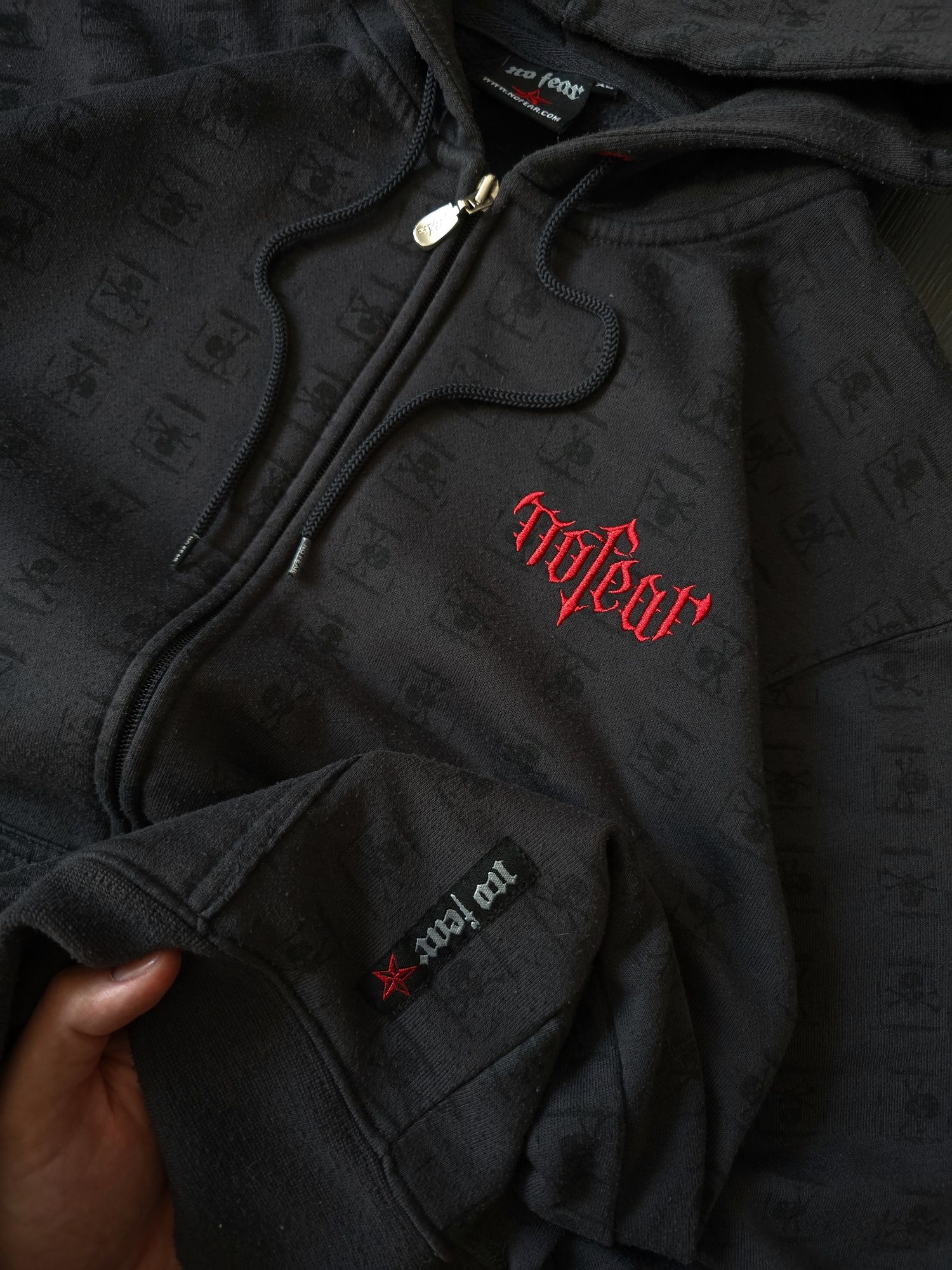 Гарне Зіп-худи від ноу фиар фир no fear zip-hoodie sk8 y2k dc ск8 дс