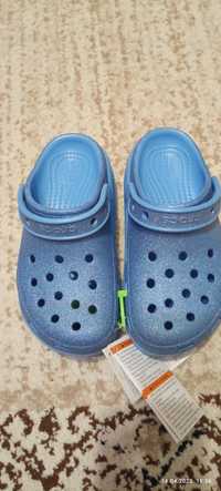 Детские Crocs с блёстками 32р (20см)