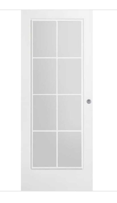 porta de correr Marselha com 8 vidros 72cm