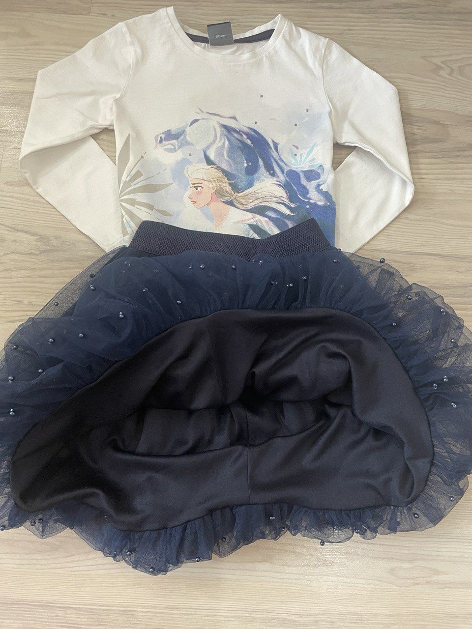 Комплект Frozen, Анна и Эльза, футболка НМ+лосины HM