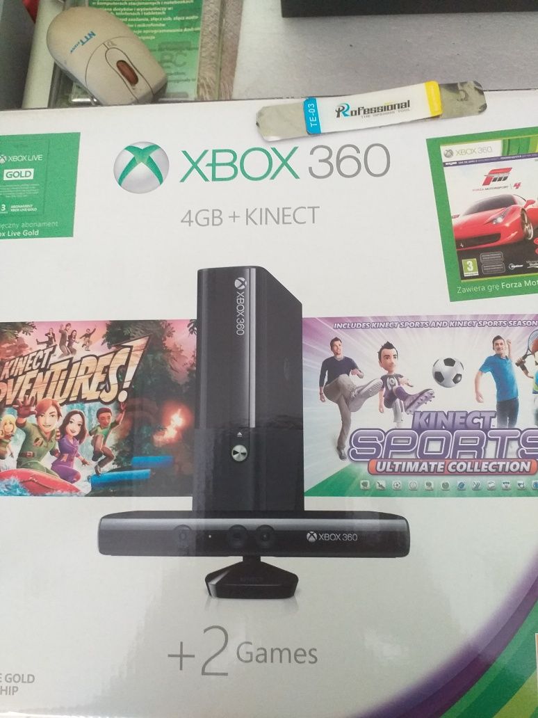 Xbox 360 kinect plus gry Nowy nieużywany