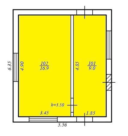 Оренда  складу 25,9 кв.м, вул. Базова, 4 (Придніпровськ)