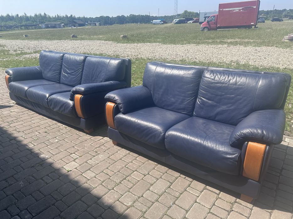 Меблі з Бельгіі. Диван шкіряний, тумбочки, столи з стільцями