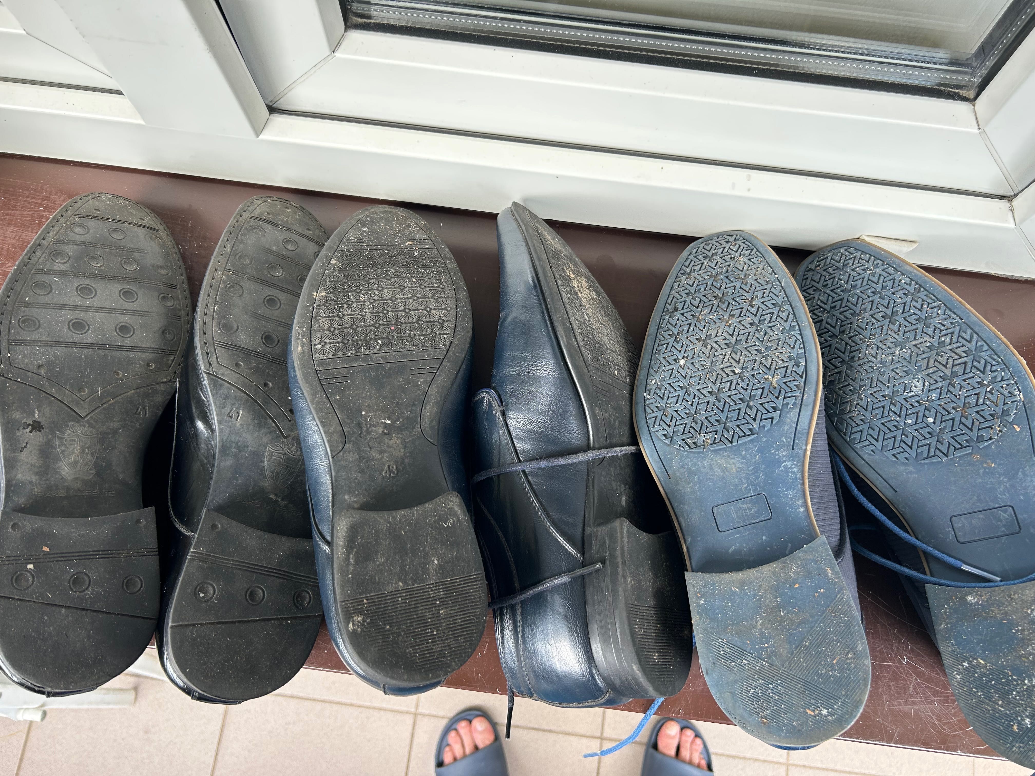3 pary butów męskich wizytowych buty