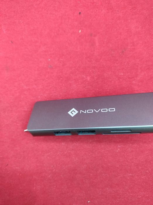 novoo hub 5w1 adapter usb-c 2x usb 3.0 hdmi sd/tf czarny 4k video
