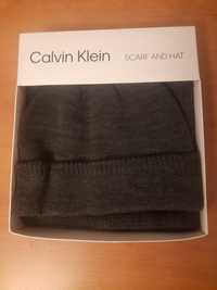 Czapka i szalik Calvin Klein(Oryginalny zestaw)