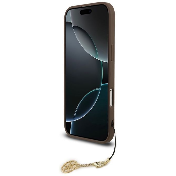 Etui GUESS 4G Charms Collection MagSafe do Iphone 17 Air brązowy