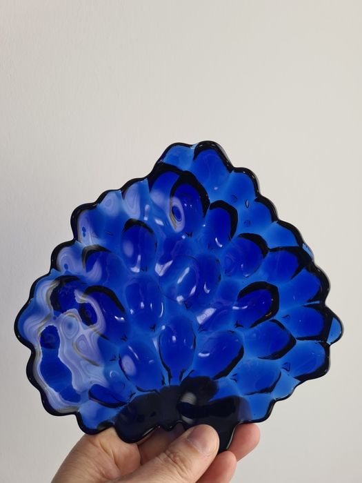 Taça vidro azul cobalto