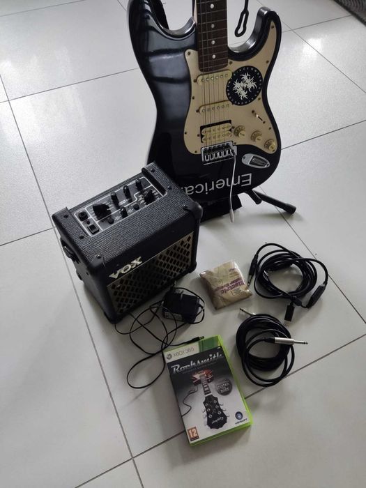 gitara elektryczna  piecyk zestaw do grania xbox