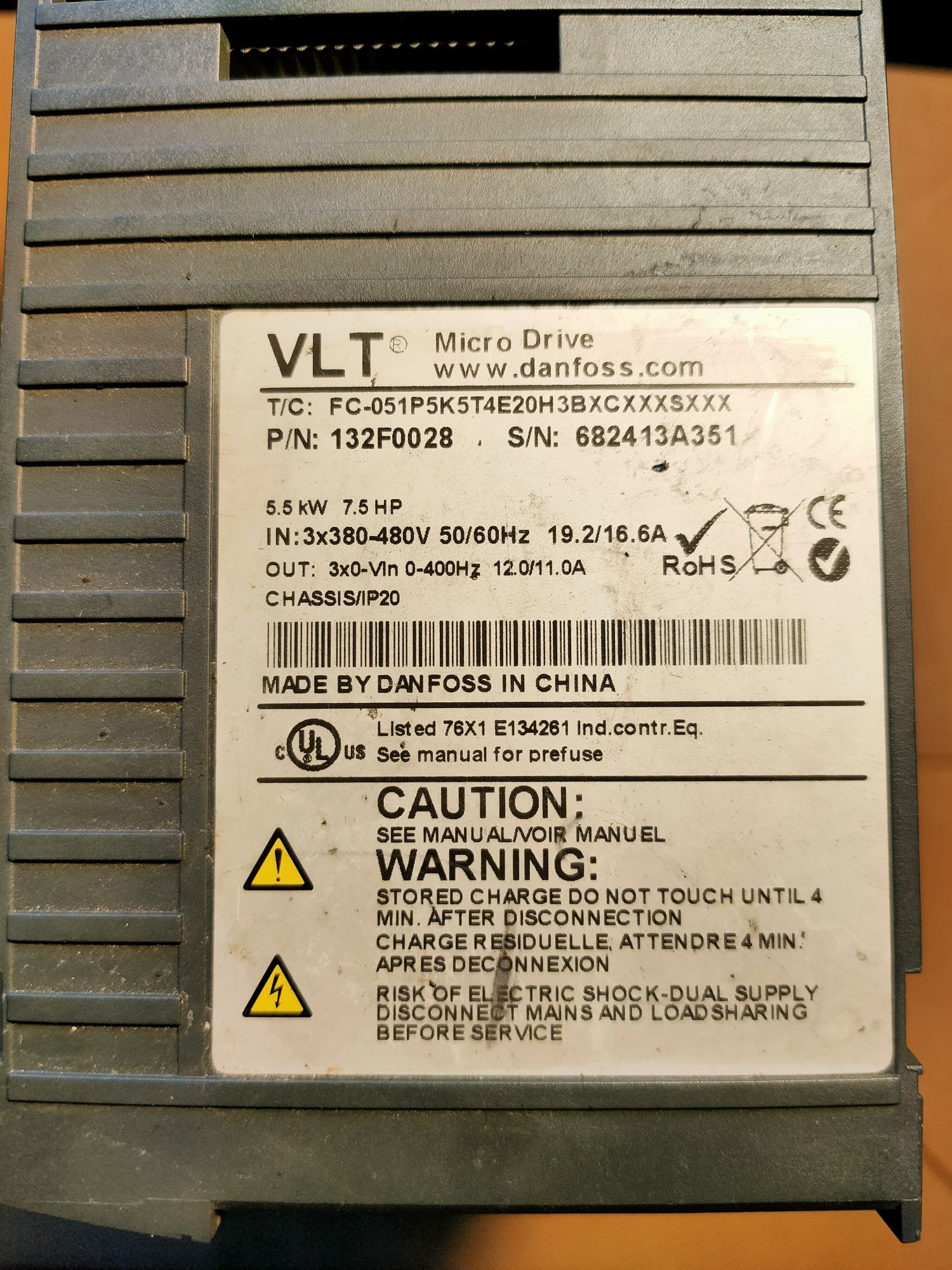 Falownik Danfoss VLT Micro Drive FC51 5,5kW