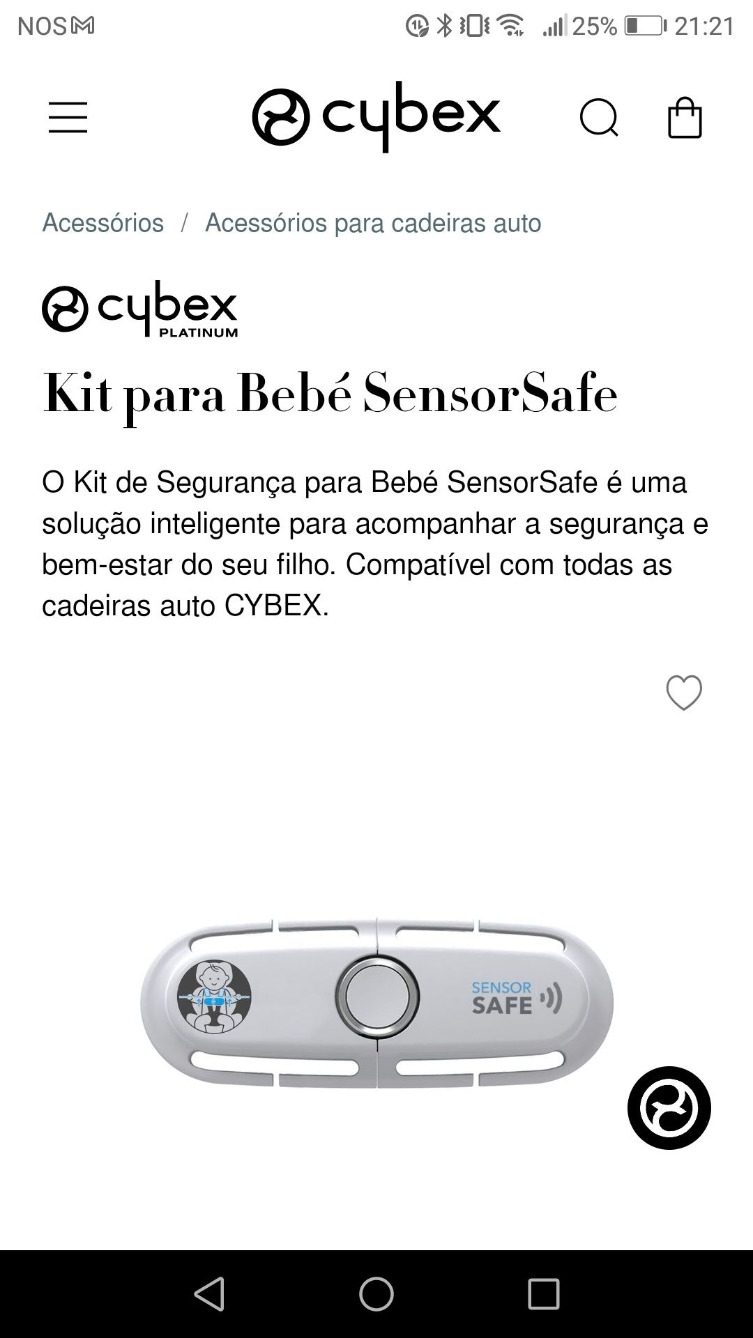 Kit para bebé sensor safe Cybex
