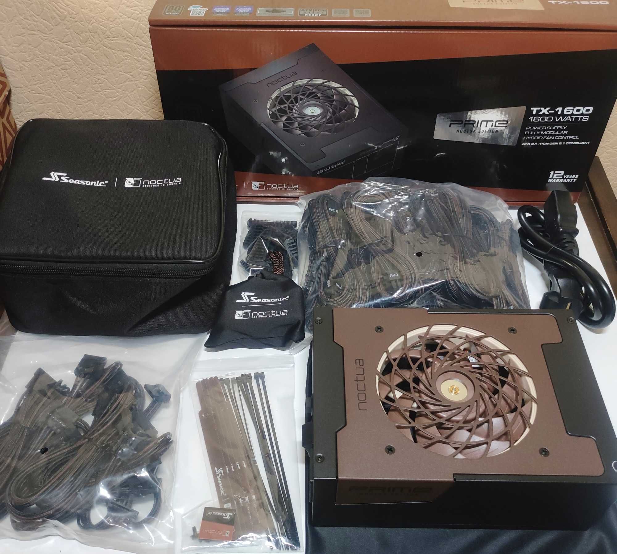 Блок живлення Noctua Seasonic Prime TX-1600 Edition ATX 3.1 & PCIe 5.1