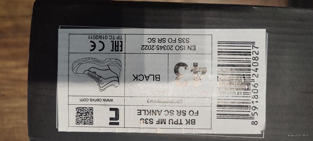 Buty robocze Cerva S3 rozmiar 43