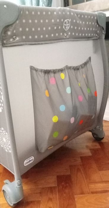 Conjunto com Cama de viagem para bebé+ colchão viscoelástico+ cobertur