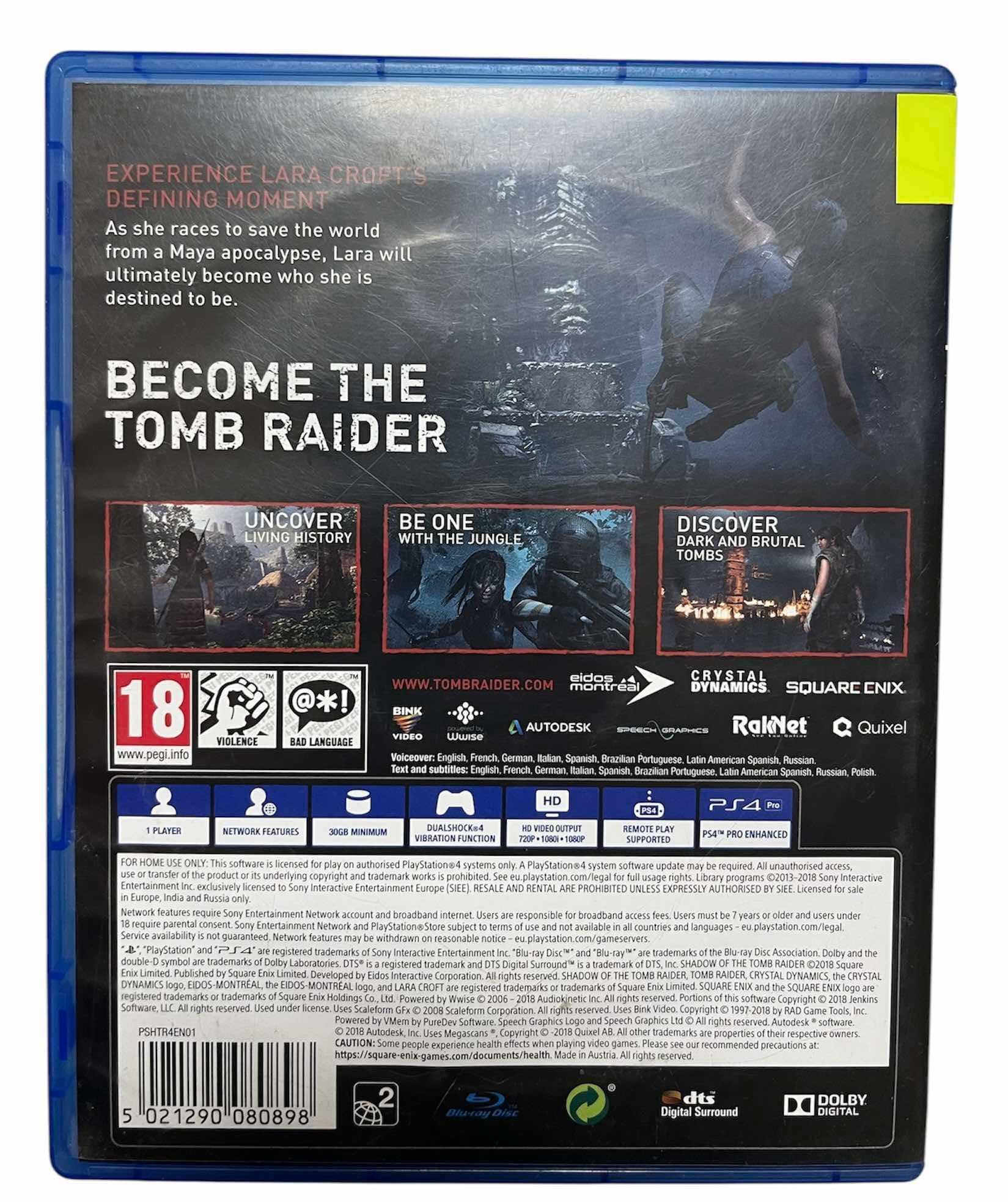 Gra PS4 Shadow Of The Tomb Rider