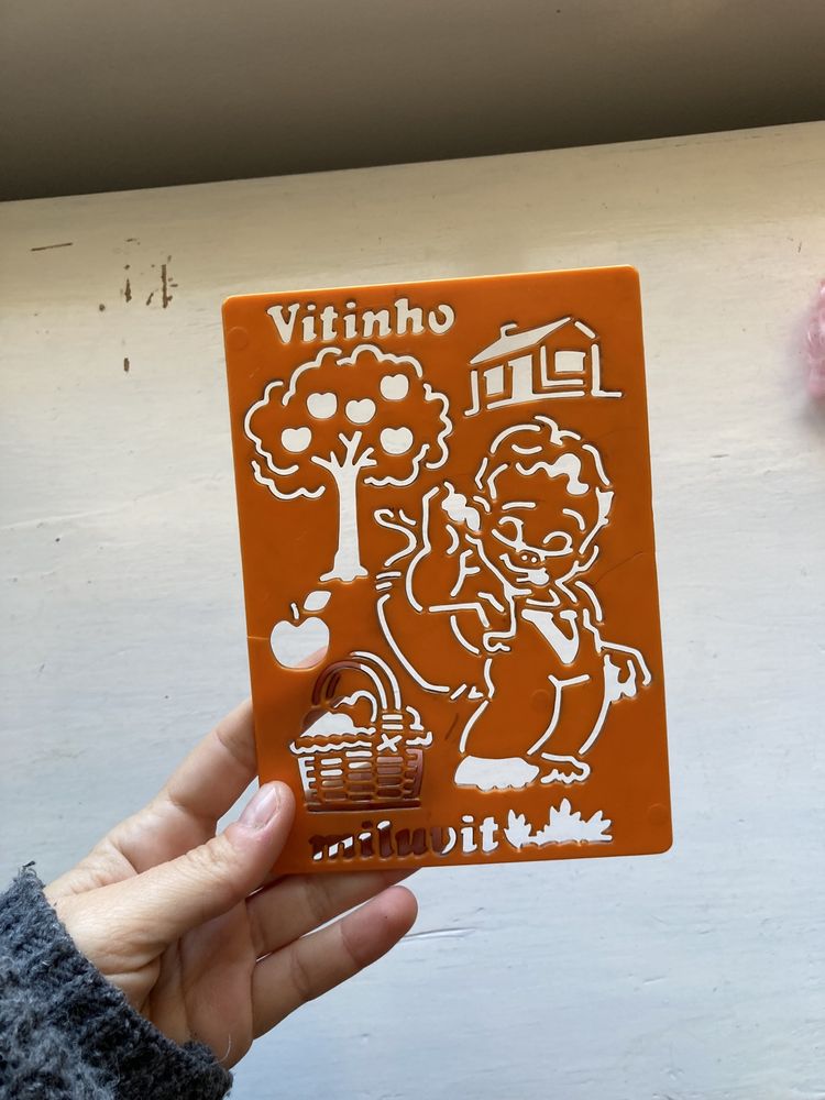 Stencil vitinho/ milupa vintage