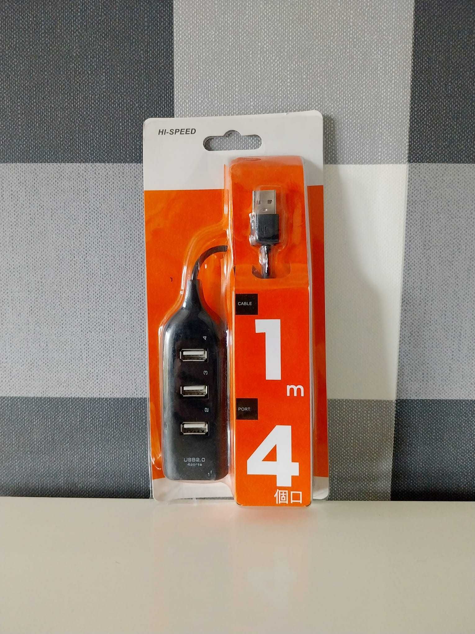 4-portowy adapter USB 2.0 HI-SPEED do komputerów i telefonów